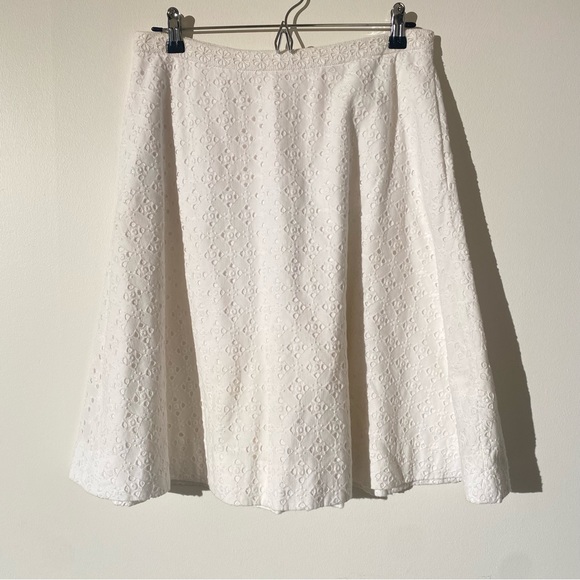 J.Crew white eyelet skirt - Picture 1 of 1